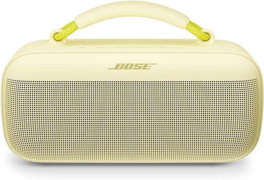 Bose SoundLink Max Bluetooth Speaker - Portable Wireless Party Speaker, IP67 Waterproof, Rope Handle, Up to 20 Hours of Playtime, USB-C, Built-in 3.5mm AUX Input, Citrus Yellow - Limited Edition Color